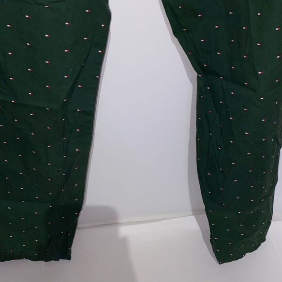 Tommy Hilfiger Men's Signature Logo Drawstring Elastic Waist Green Boxer Pants L - Picture 7 of 9